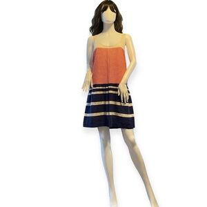 Anthropologie Coincidence & Chance Striped Linen Dress